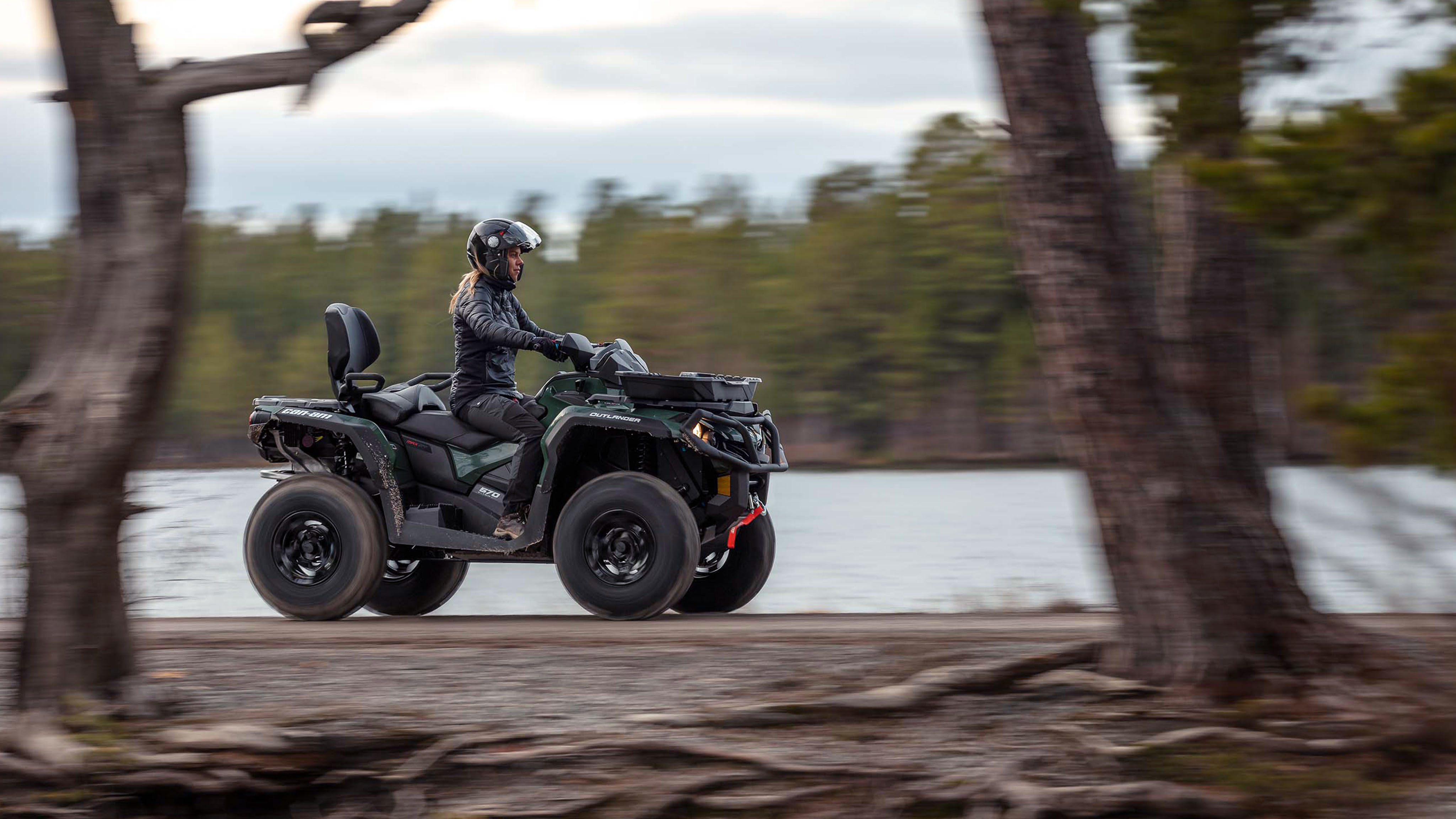 Woman on Can-Am Off-Road ATV