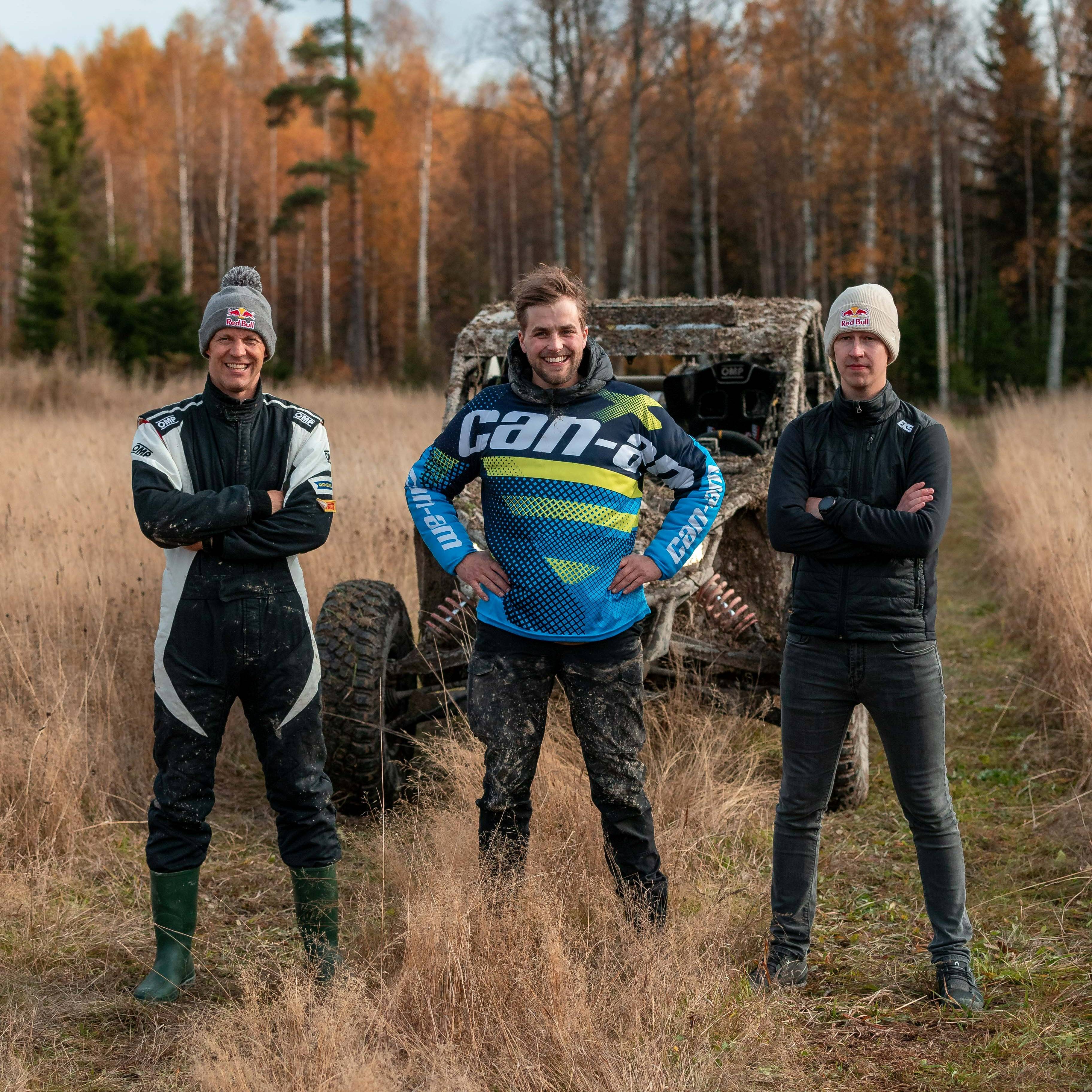 Joacim Rickling next to his Can-Am Traxter in Sweden