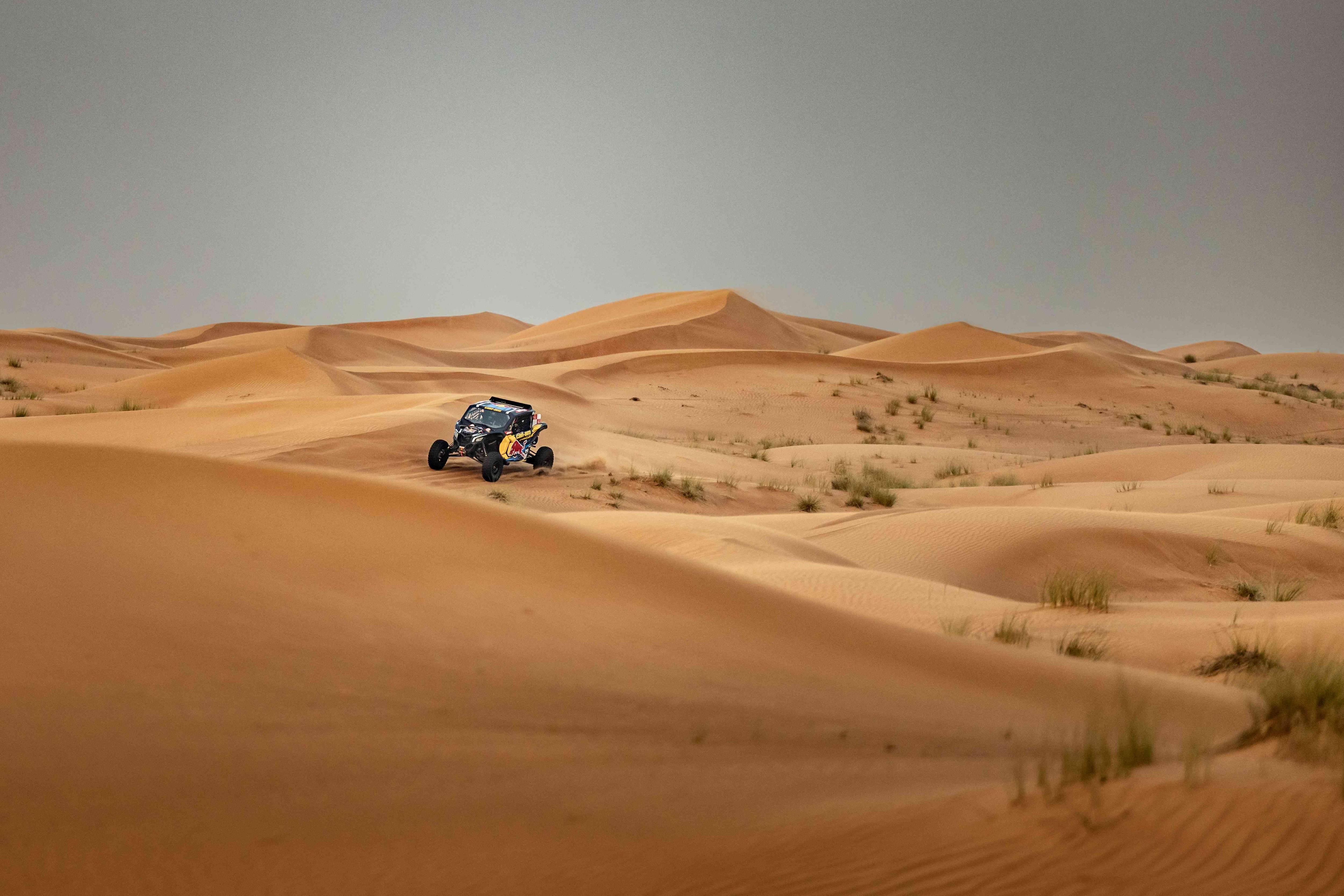 A Can-Am Maverick racing for Dakar 2023 