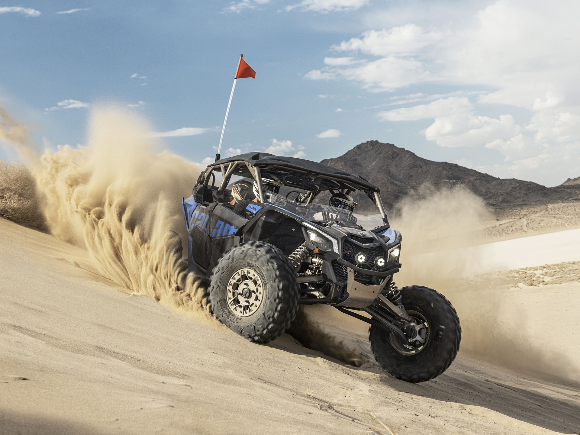 2024 Can-Am Maverick X3 MAX X RS SxS riding in the desert