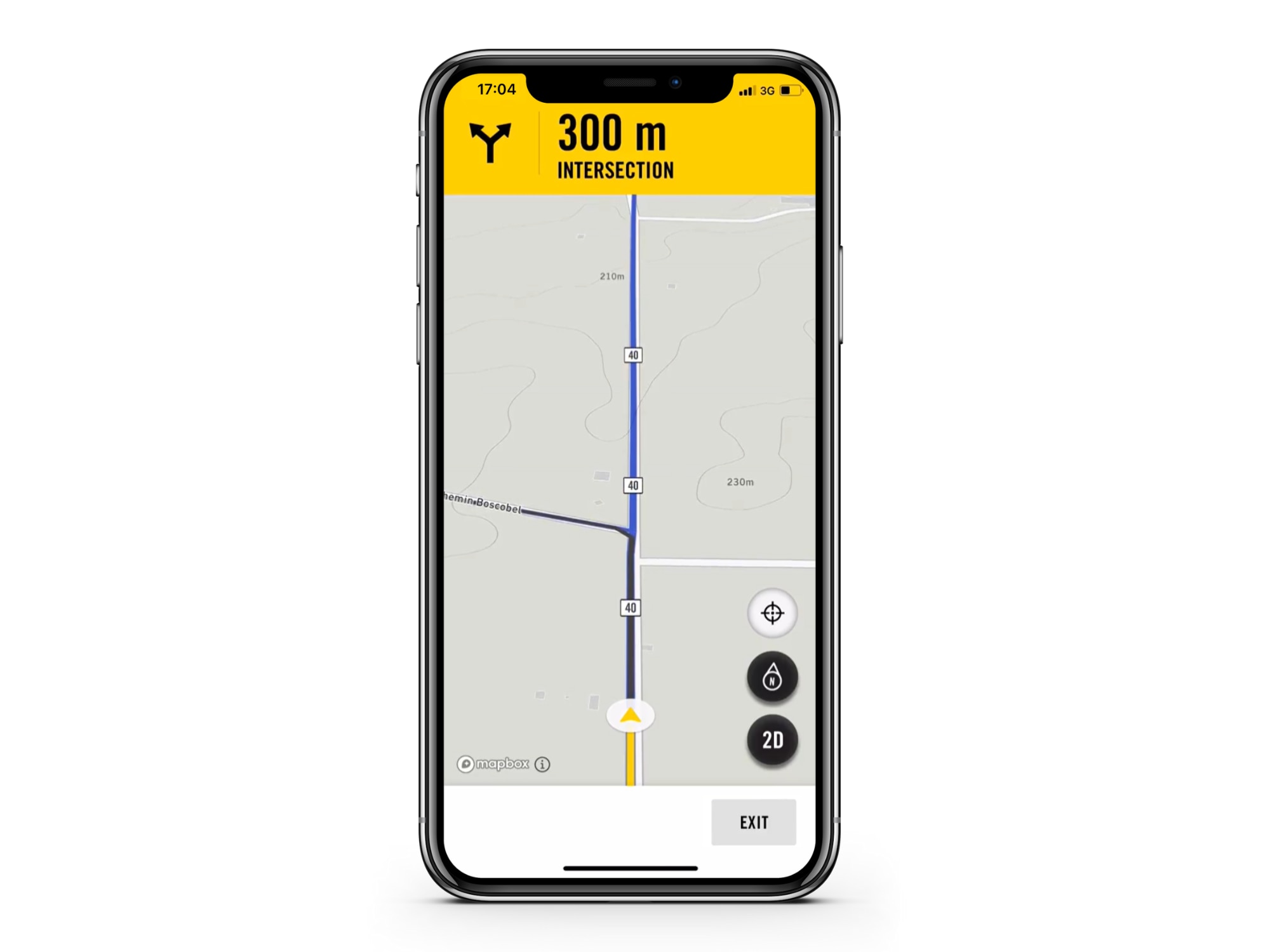 Record your path via BRP GO!'s GPS feature