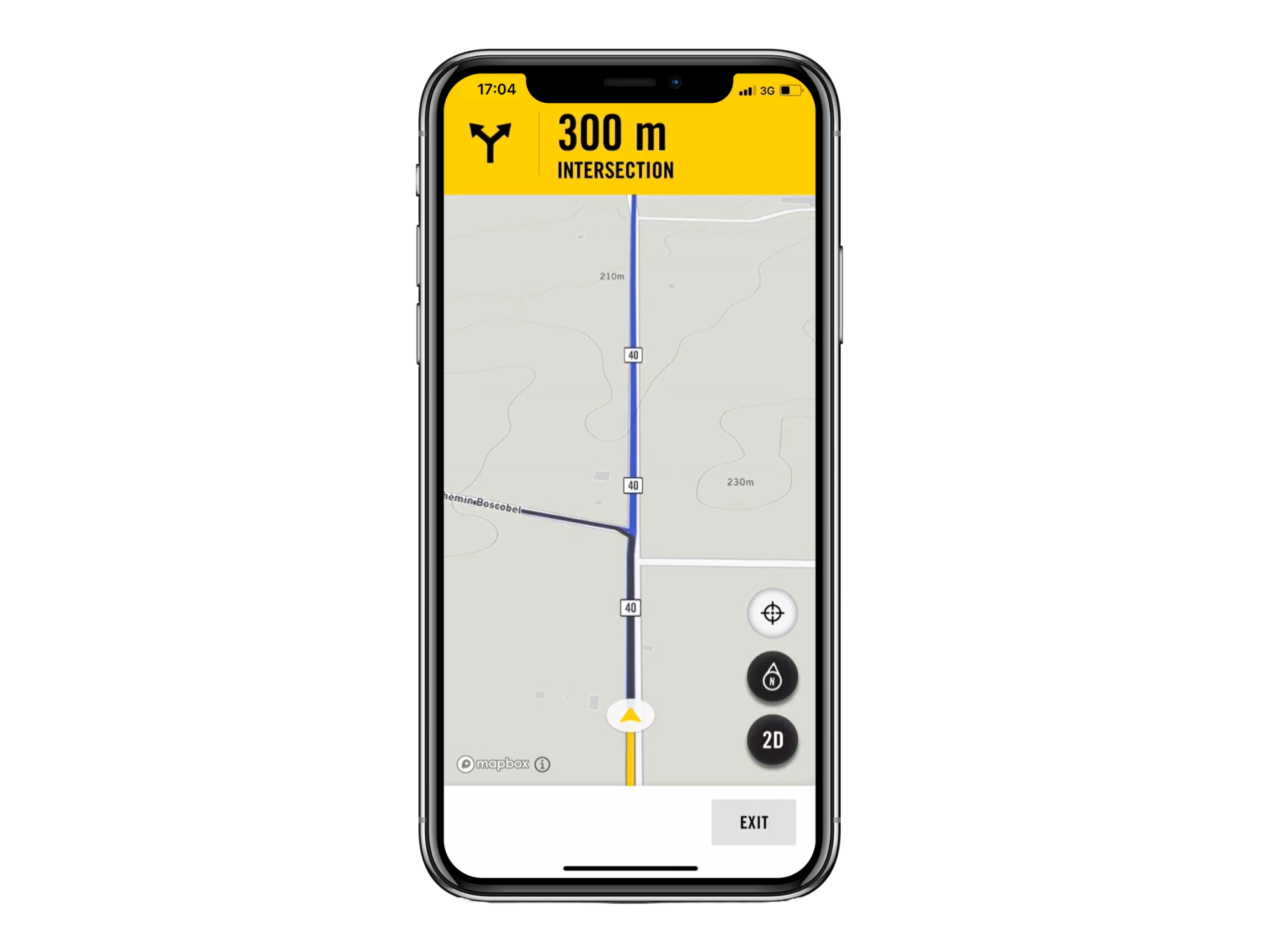 Record your path via BRP GO!'s GPS feature