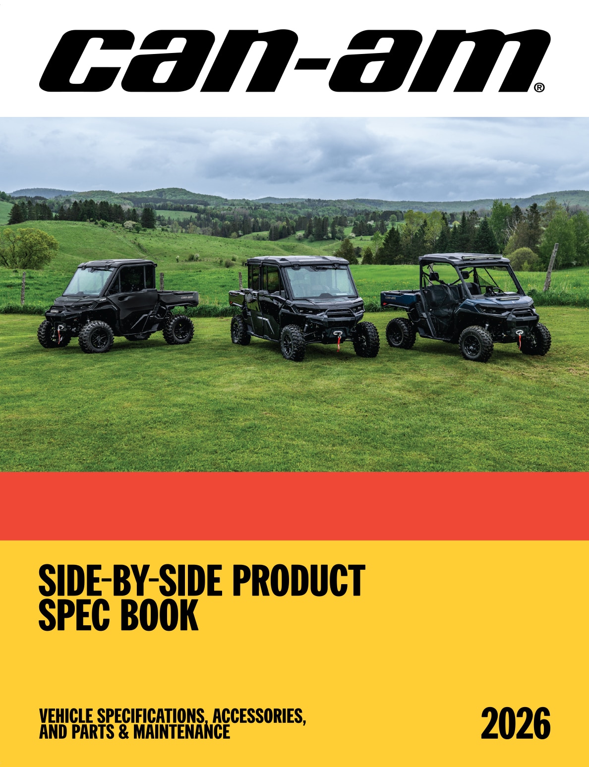 2026 Can-Am Product Spec Book