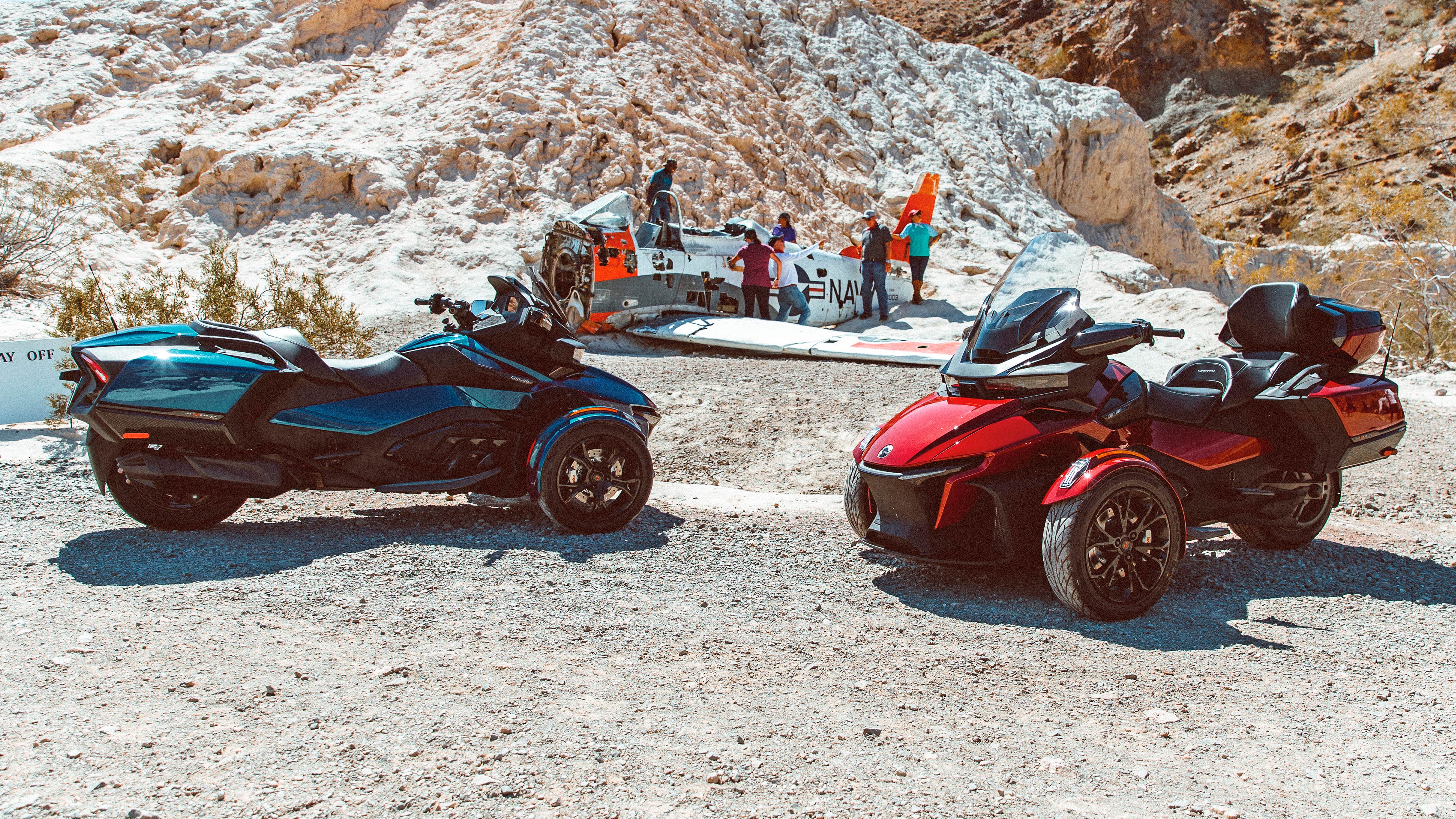Two Can-Am On-Road Spyder RT