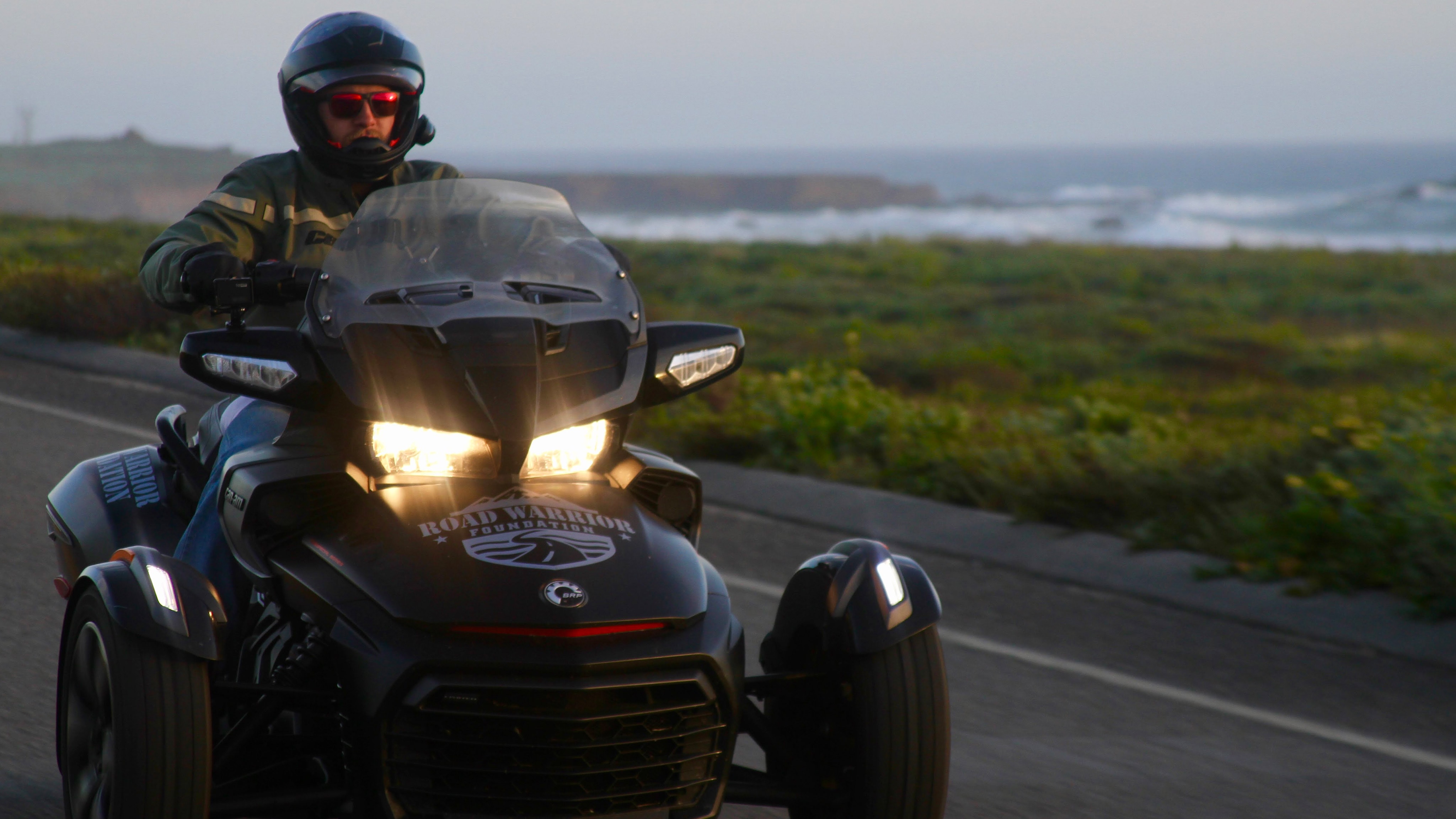 Kendell Madden riding on his Can-Am Spyder