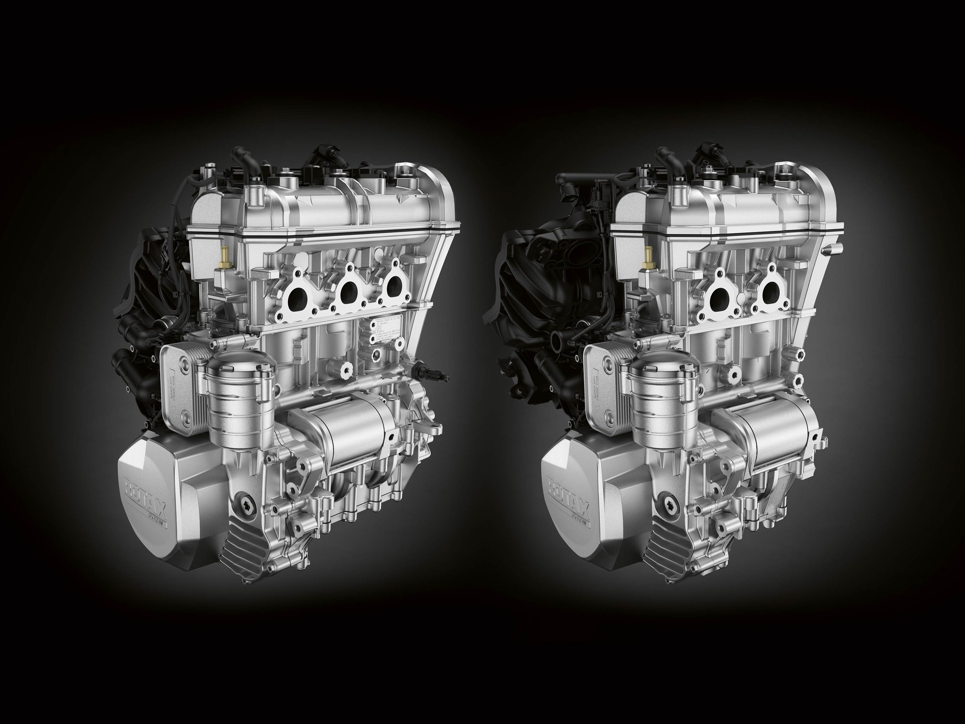 A 600 and a 900 ACE engine of a Can-Am Ryker