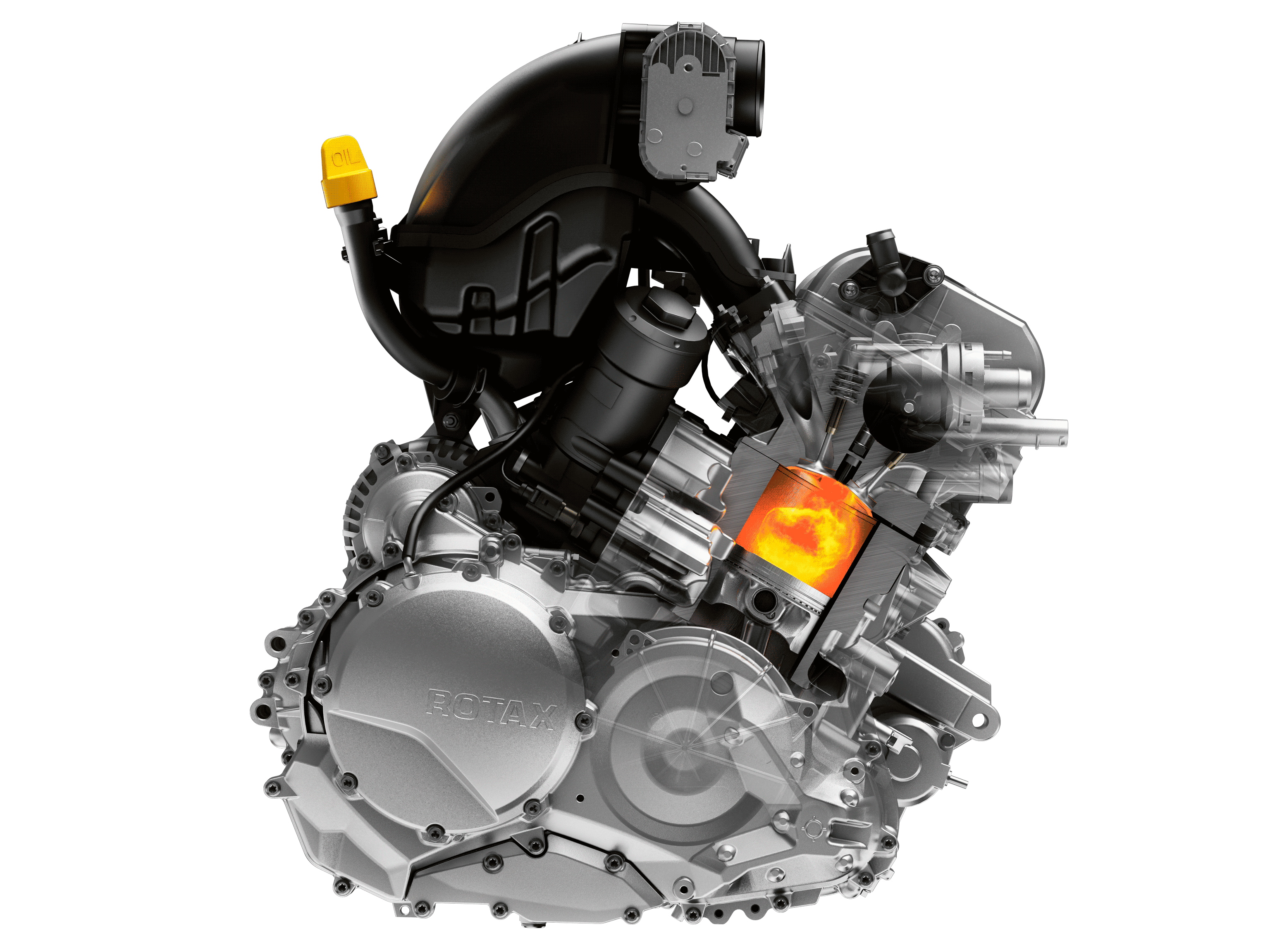 Illustrazione di un motore Rotax