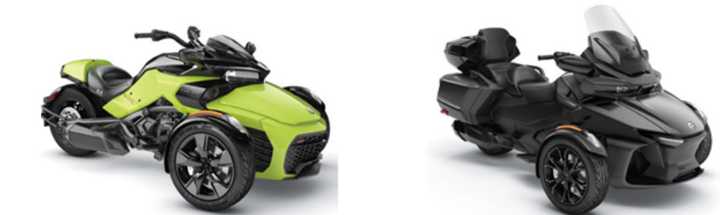 2015〜2019 Can-Am® Spyder RTおよびF3の特定の⾞両です。