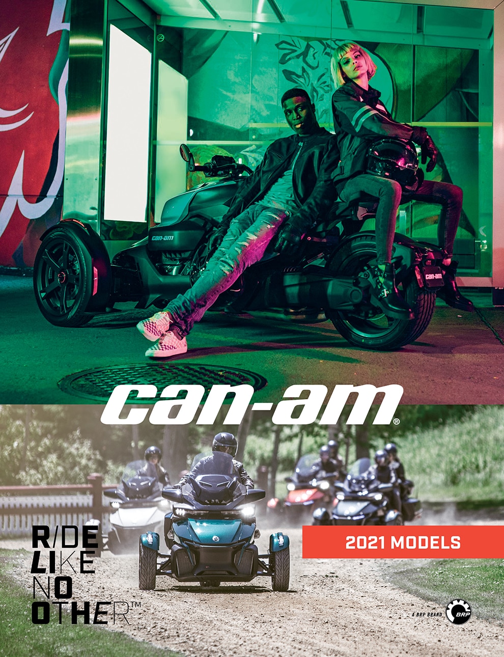 Capa do folheto Can-Am On-Road 2021