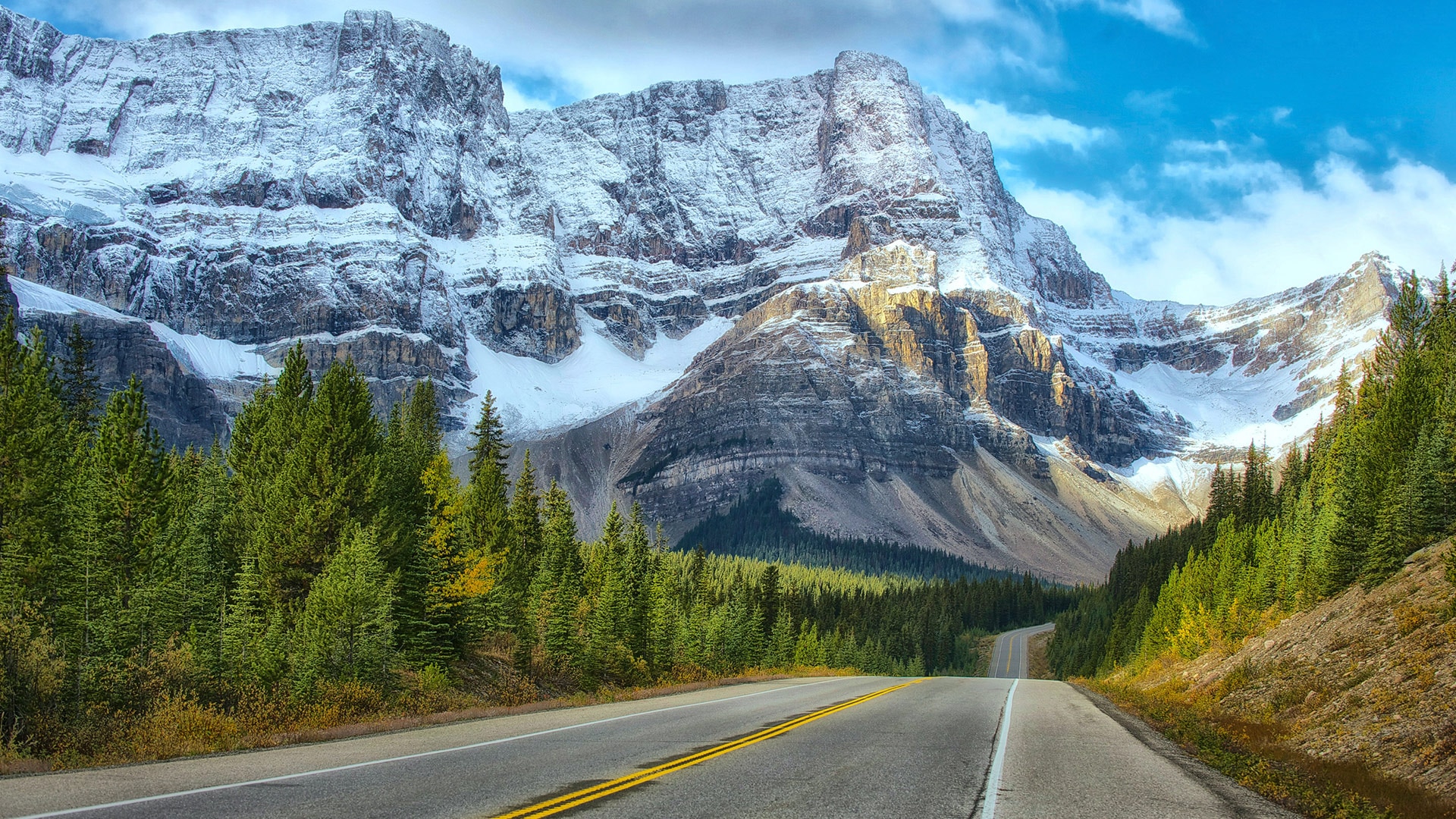 Highway in Banff, Alberta, Canada