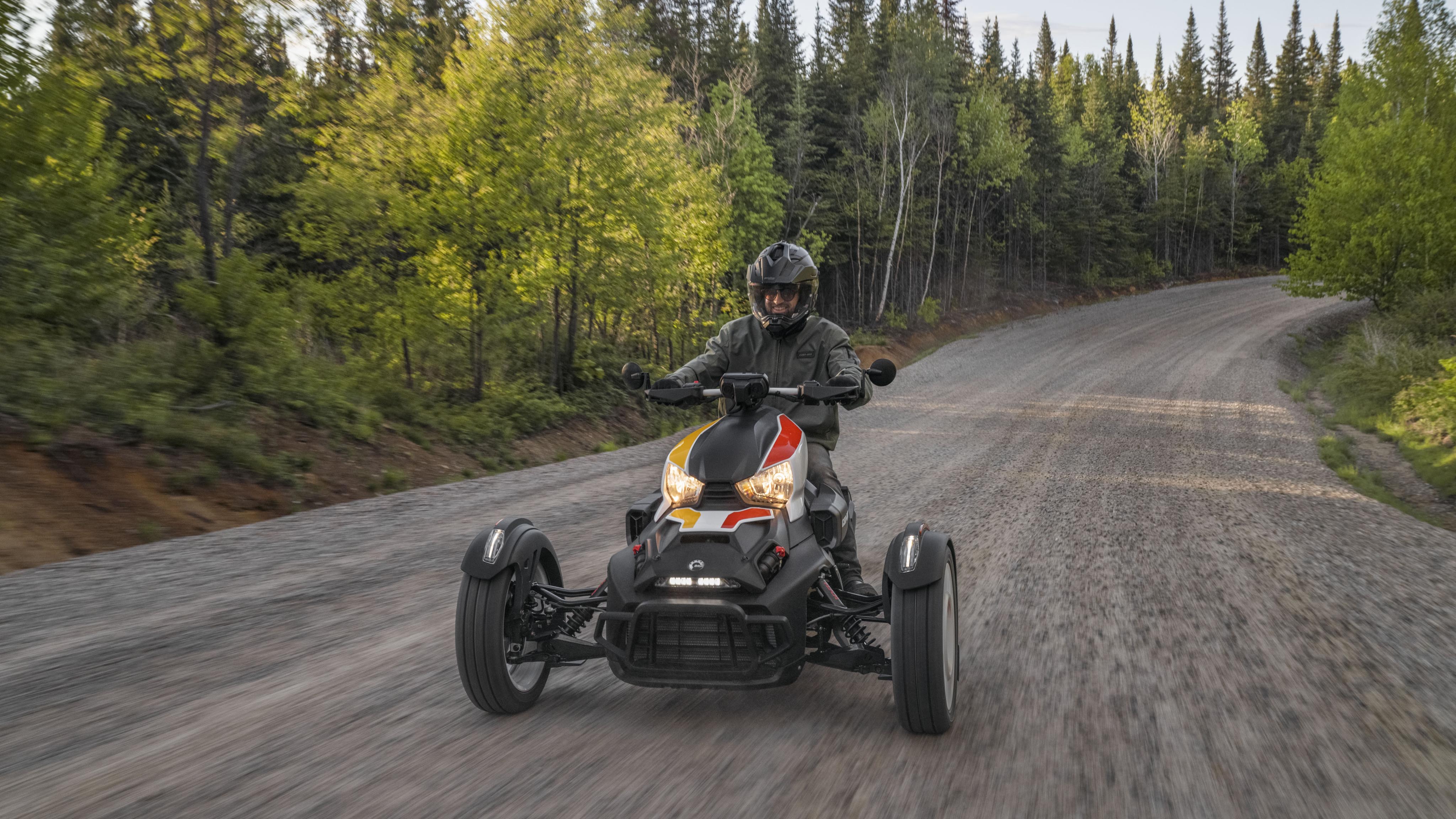A man riding the Can-Am Ryker Rally