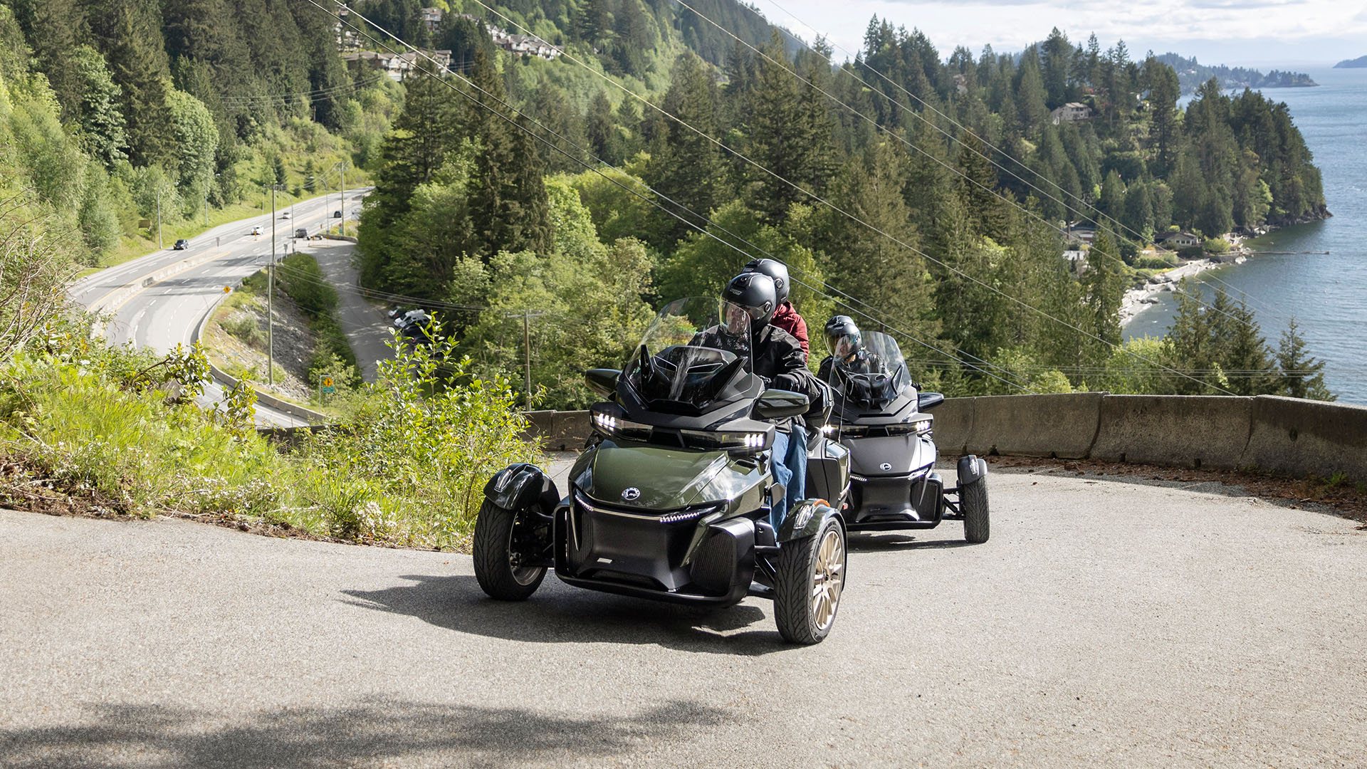 2023 Can-Am Spyder RT on winding road