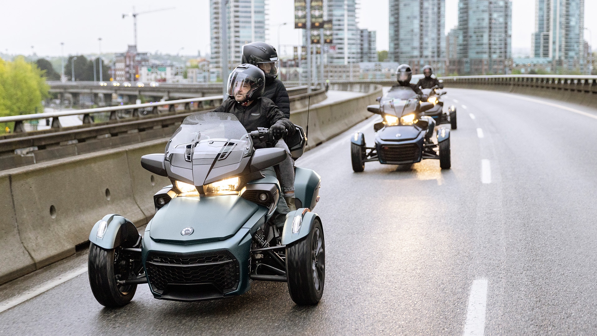 2023 Can-Am Spyder F3 on highway