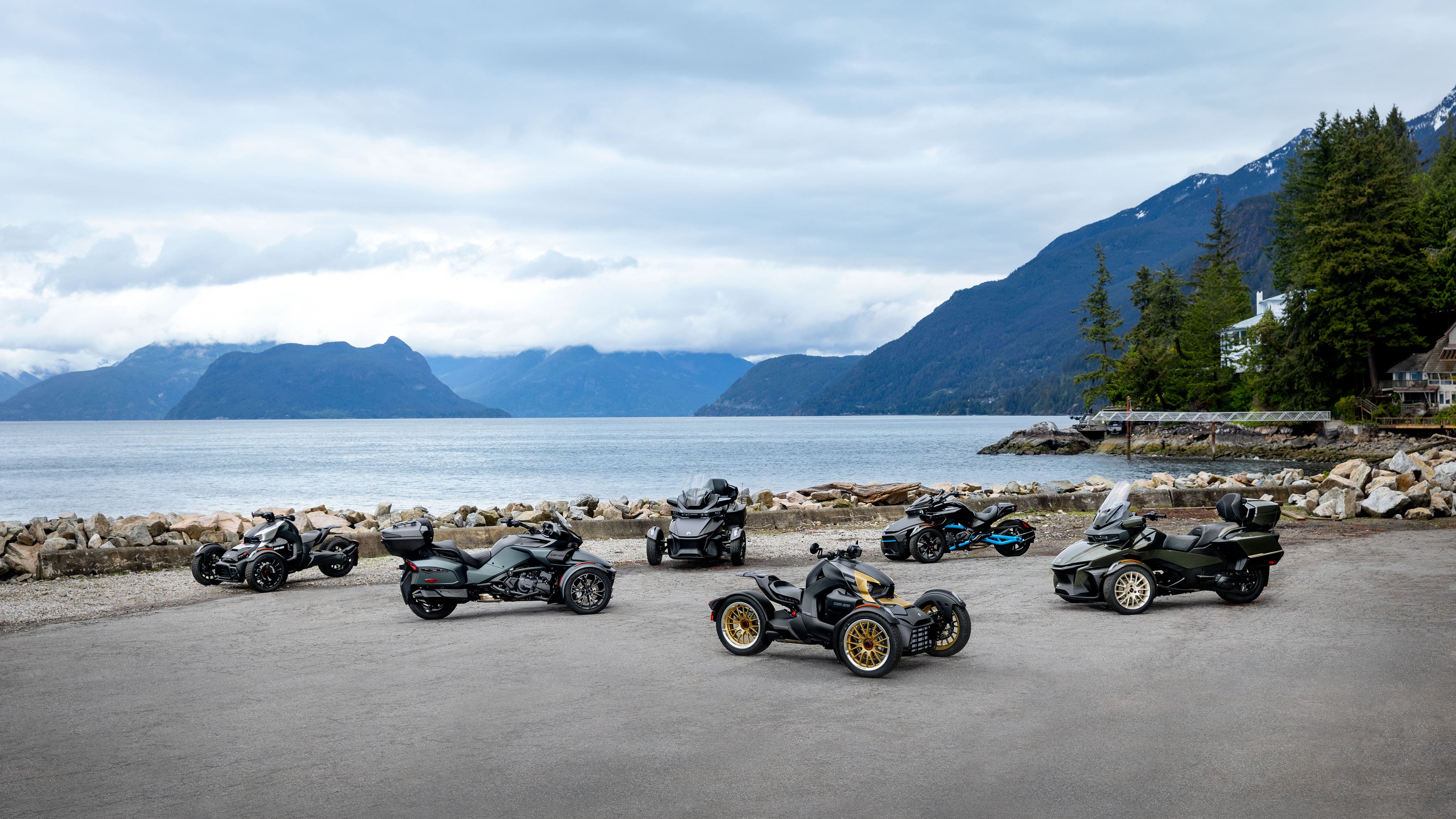 2023 Can-Am On-Road range with panoramic view of the ocean