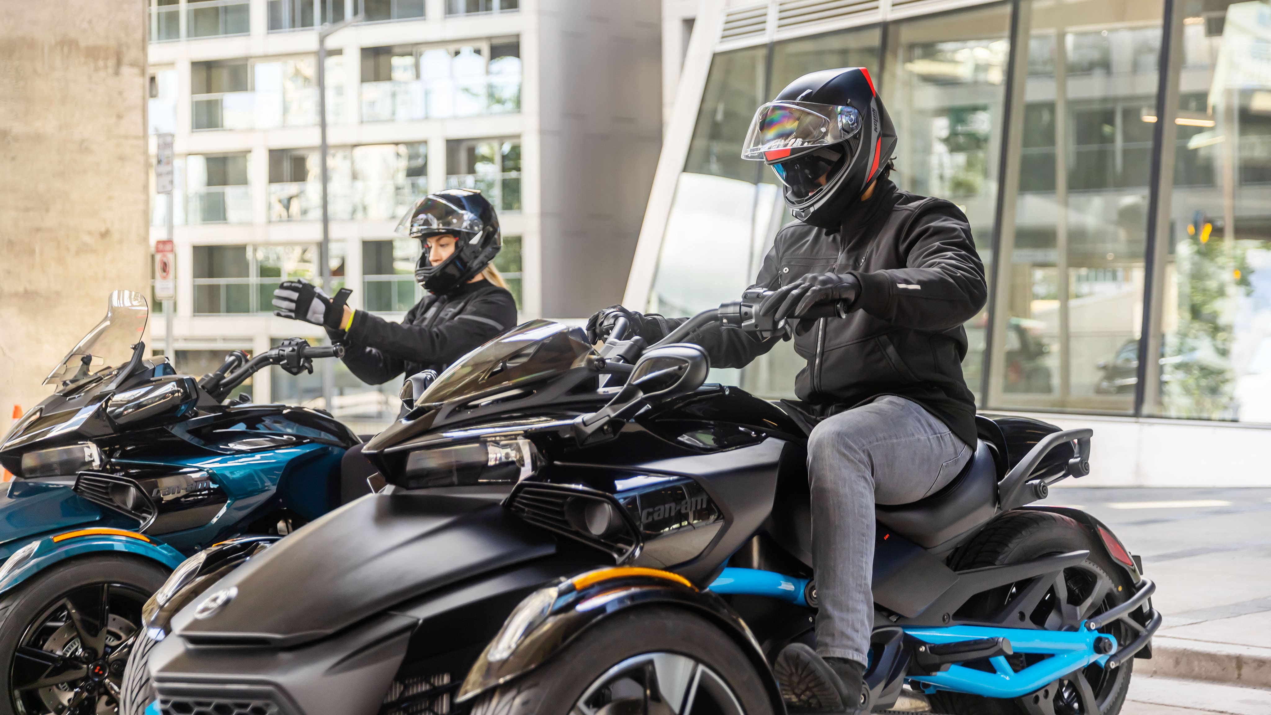 Can-Am Spyder F3 on the road