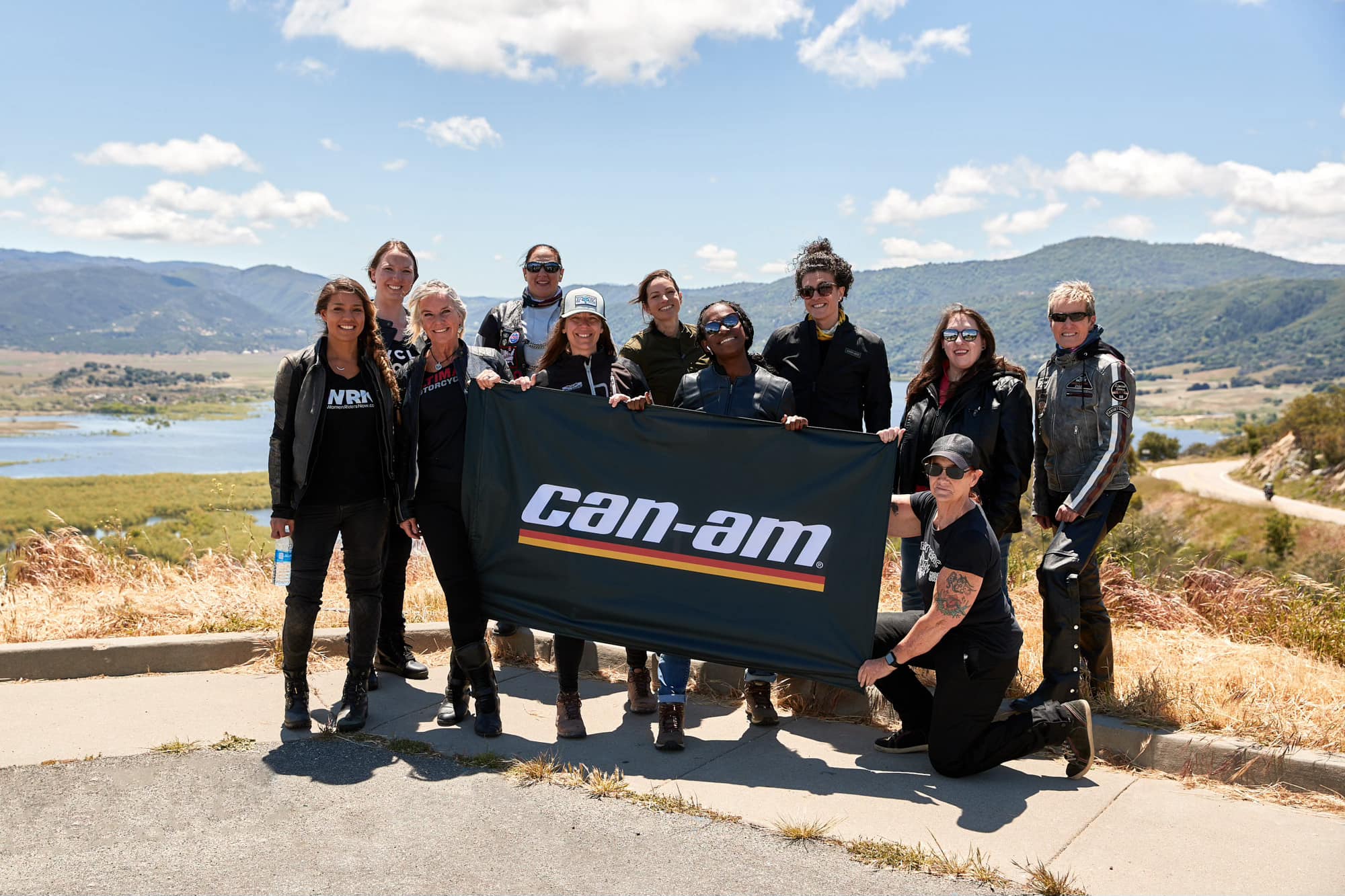 Can-Am Women Community Posing for International Female Ride Day 2023