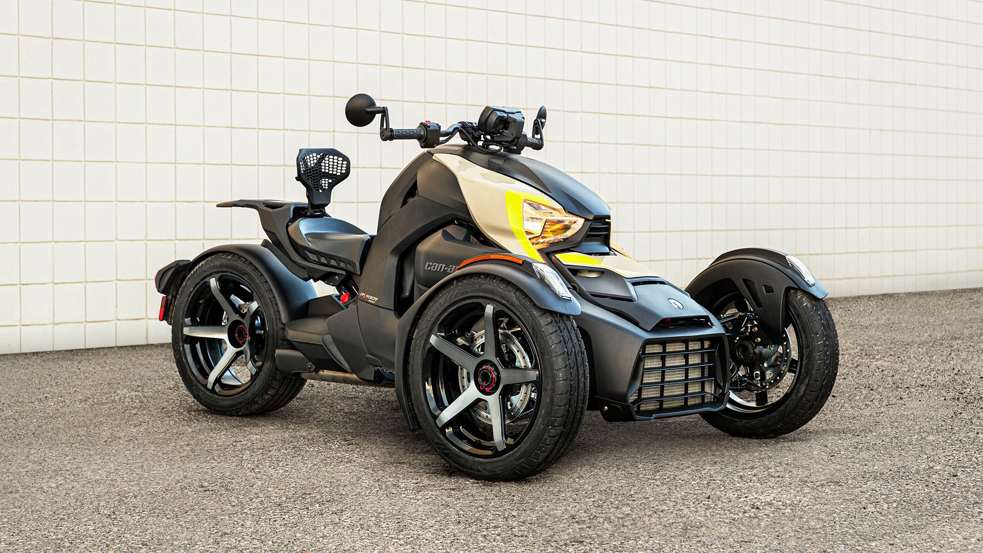 Sideshot of a 2024 Can-Am Ryker fully equipped 