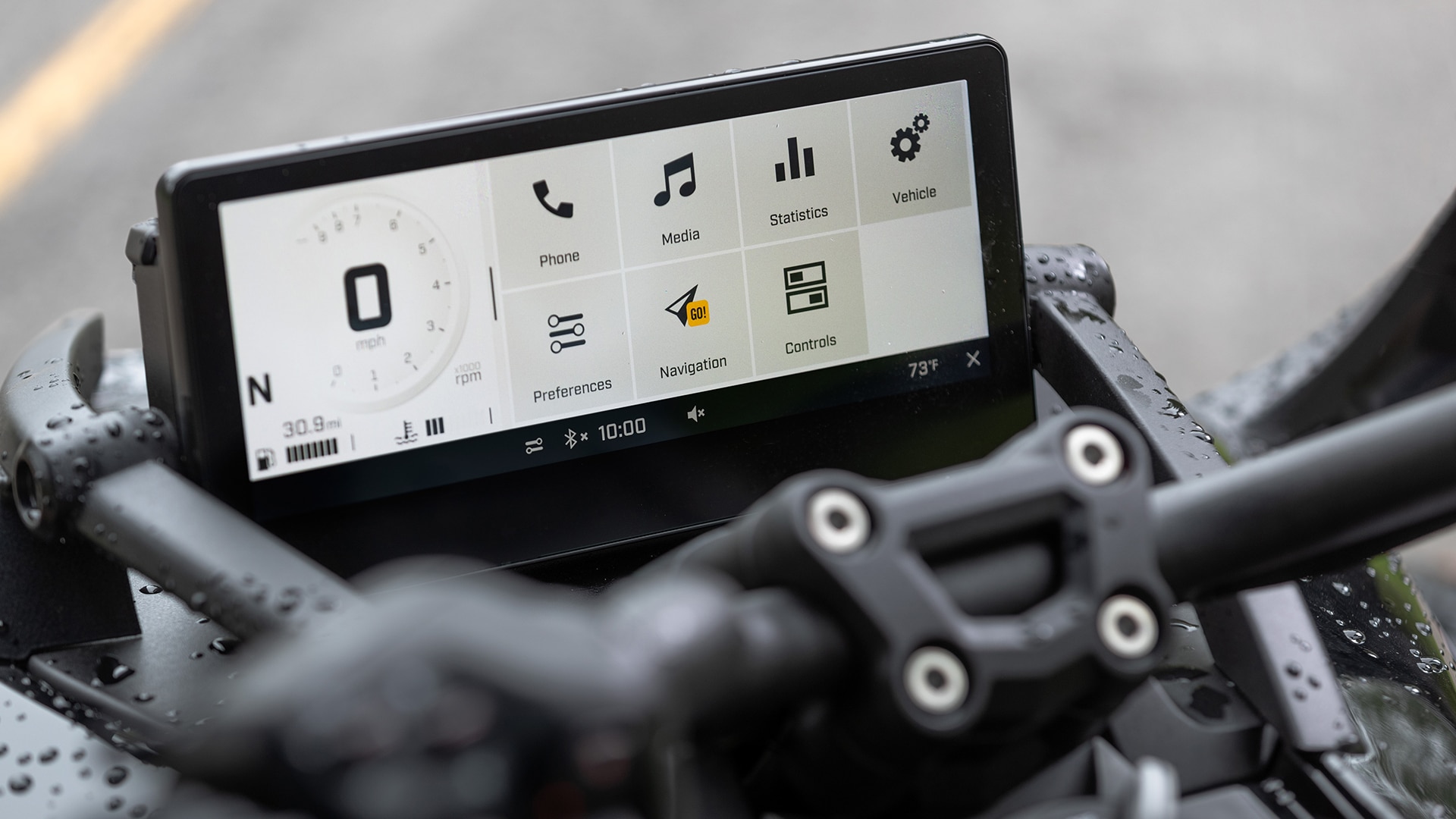 10,25''-Touchscreen-Display des Can-Am Spyder F3